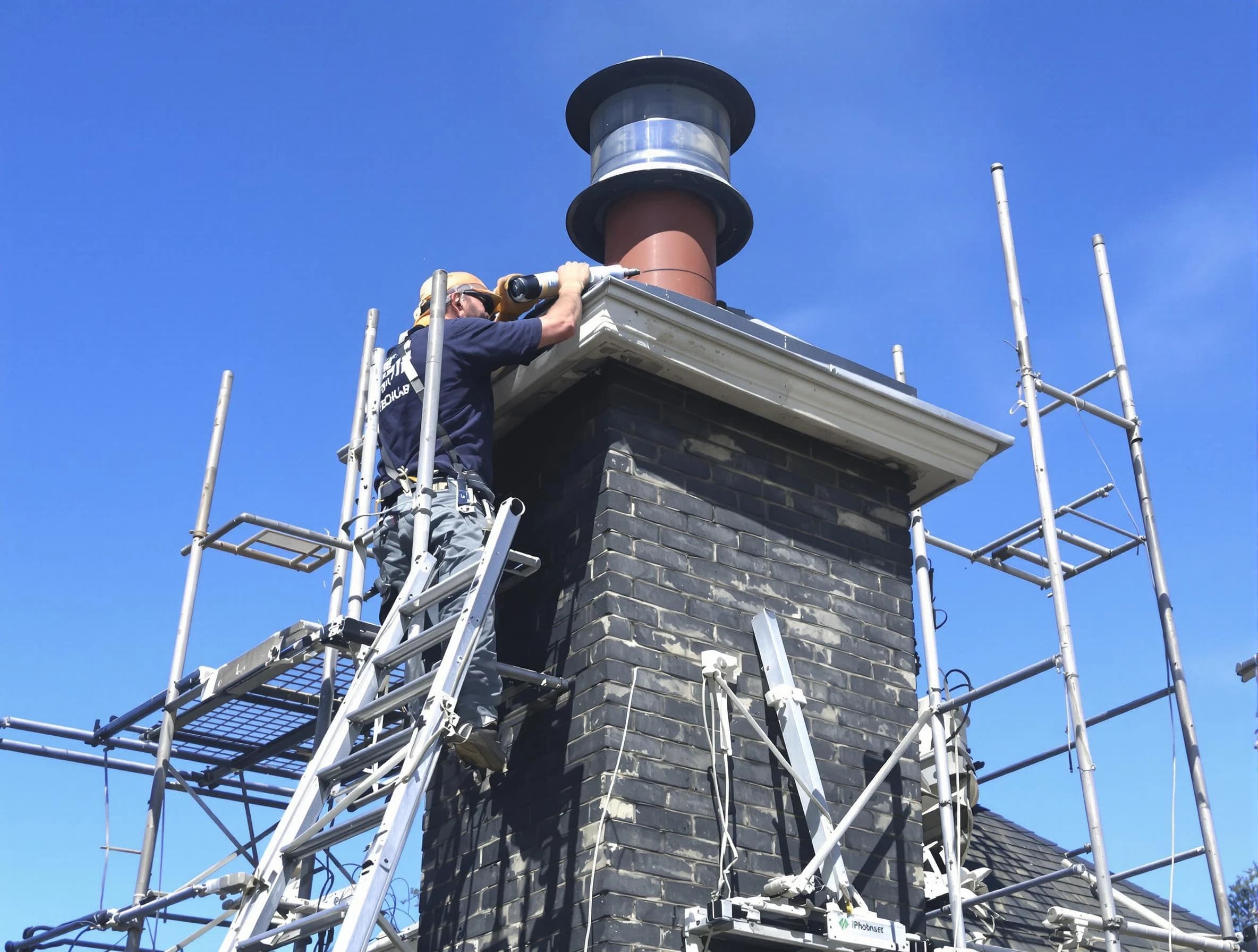 Sturdy chimney crown finished by Revere Chimney Sweep in Revere, MA