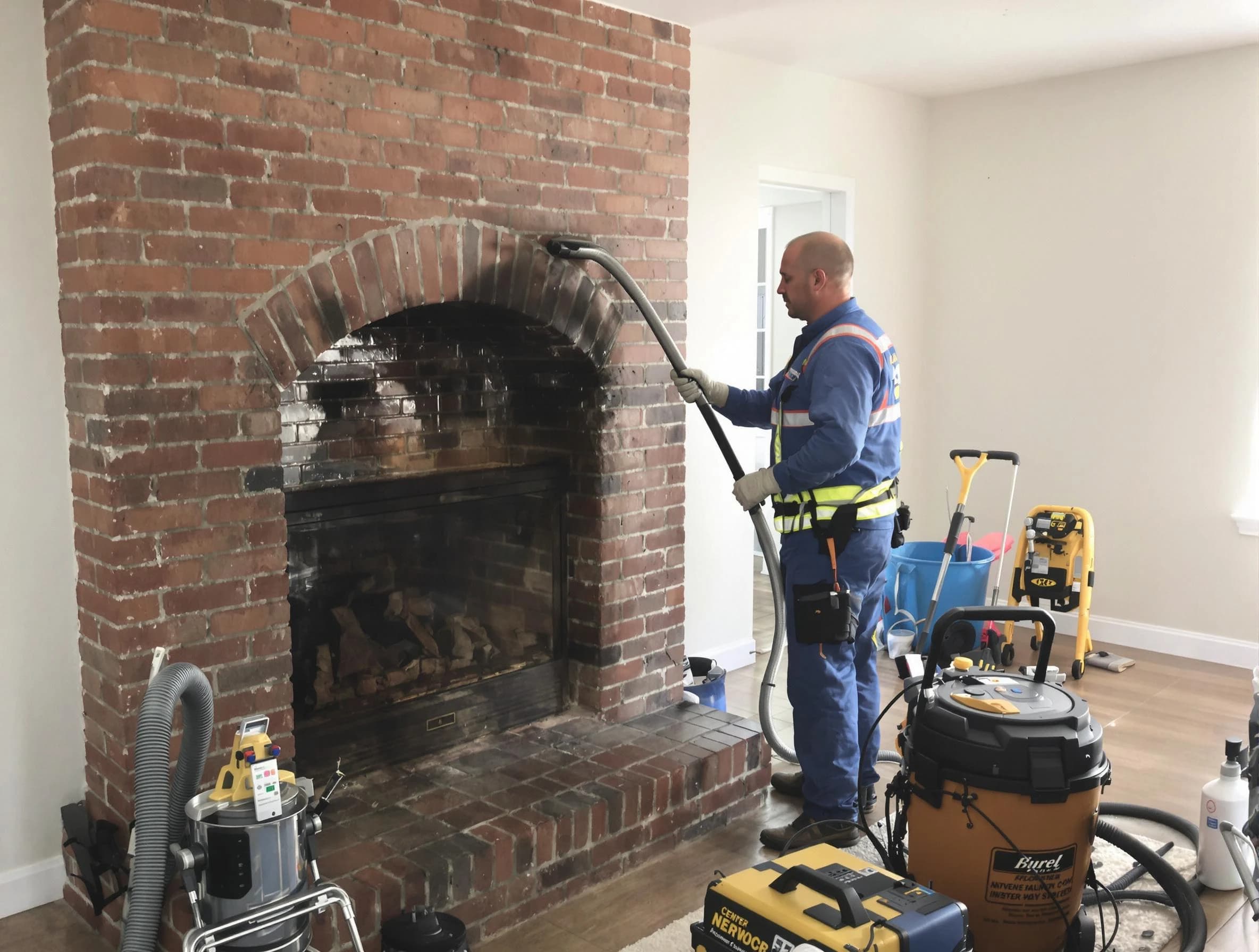 Revere Chimney Sweep expert performing detailed chimney sweep in Revere, MA
