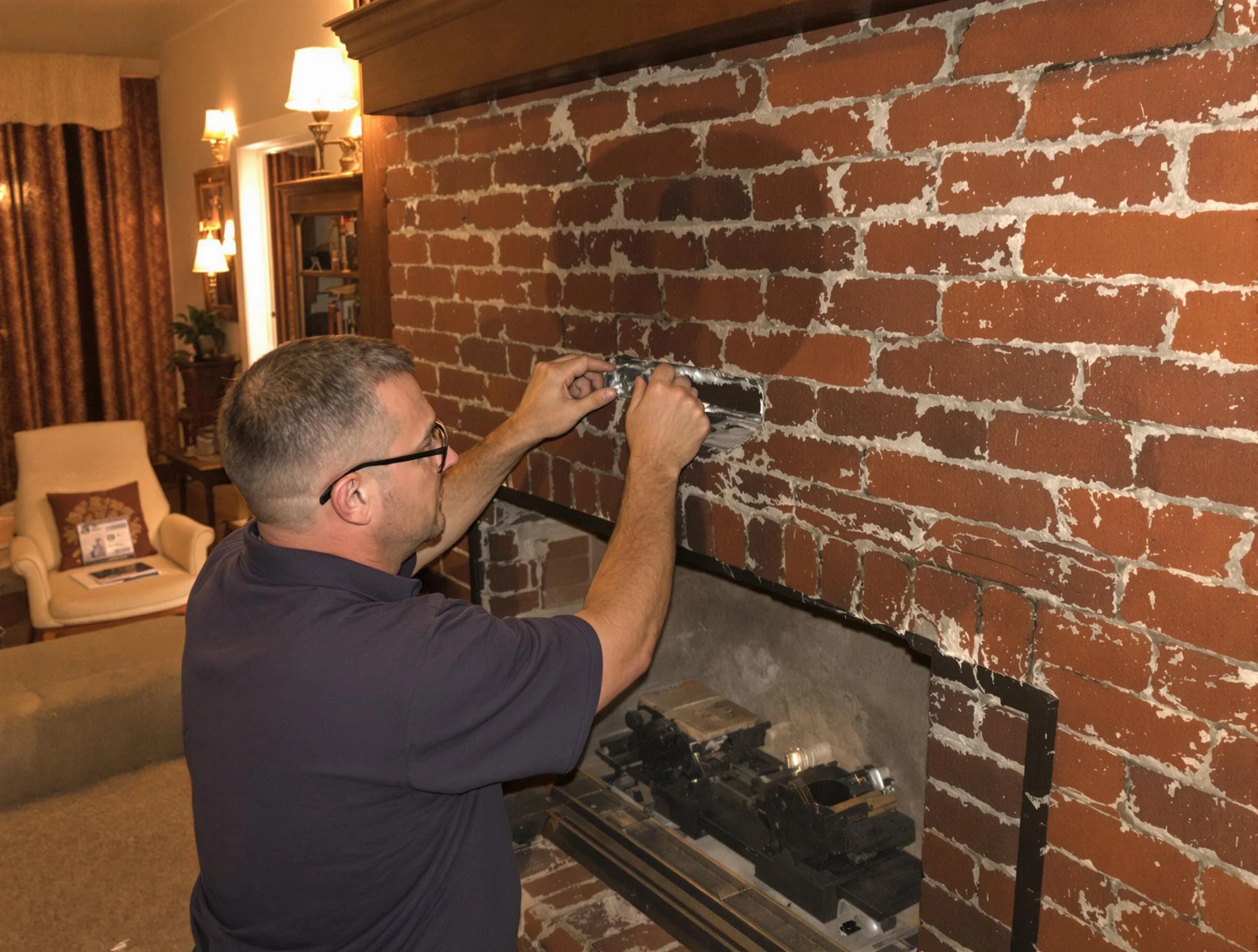 Revere Chimney Sweep expert fixing a fireplace in Revere, MA