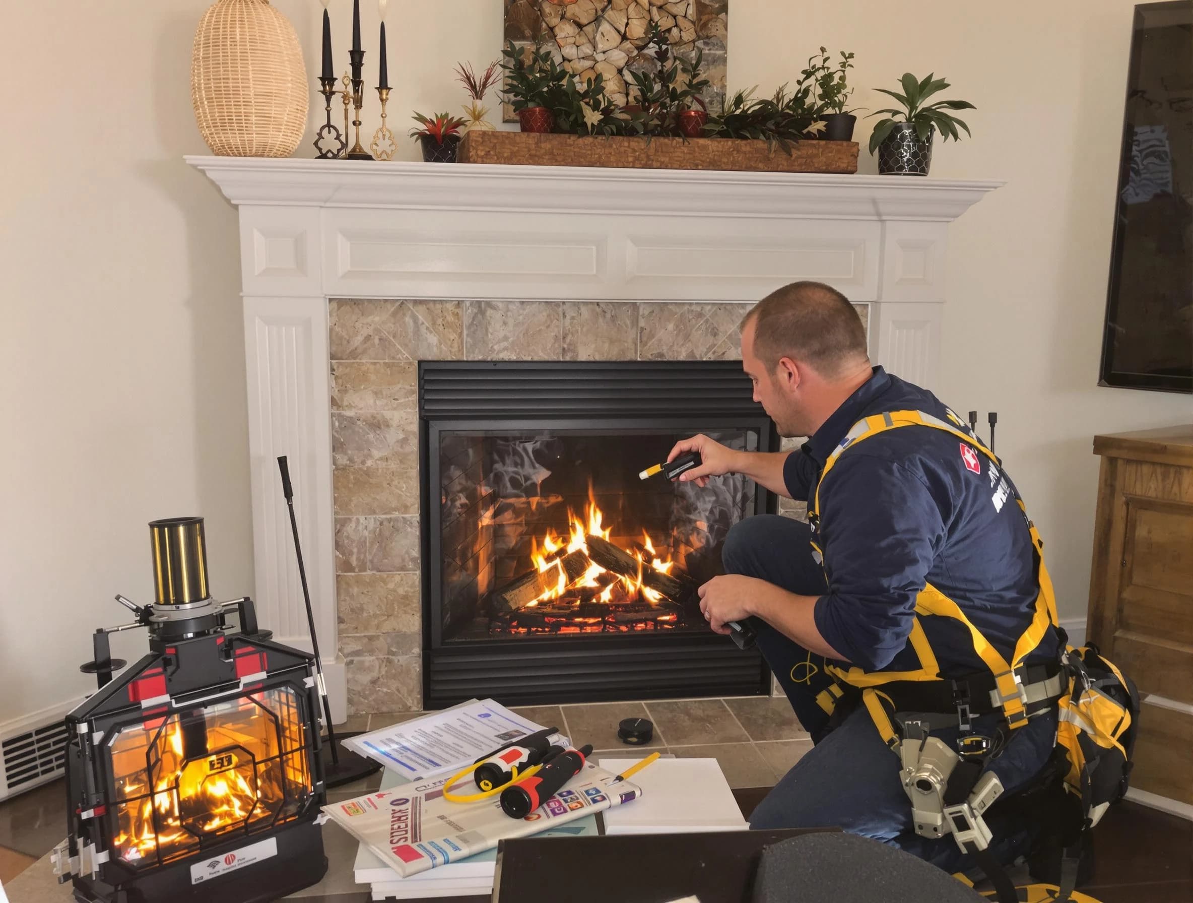 Safety-focused fireplace inspection by Revere Chimney Sweep in Revere, MA