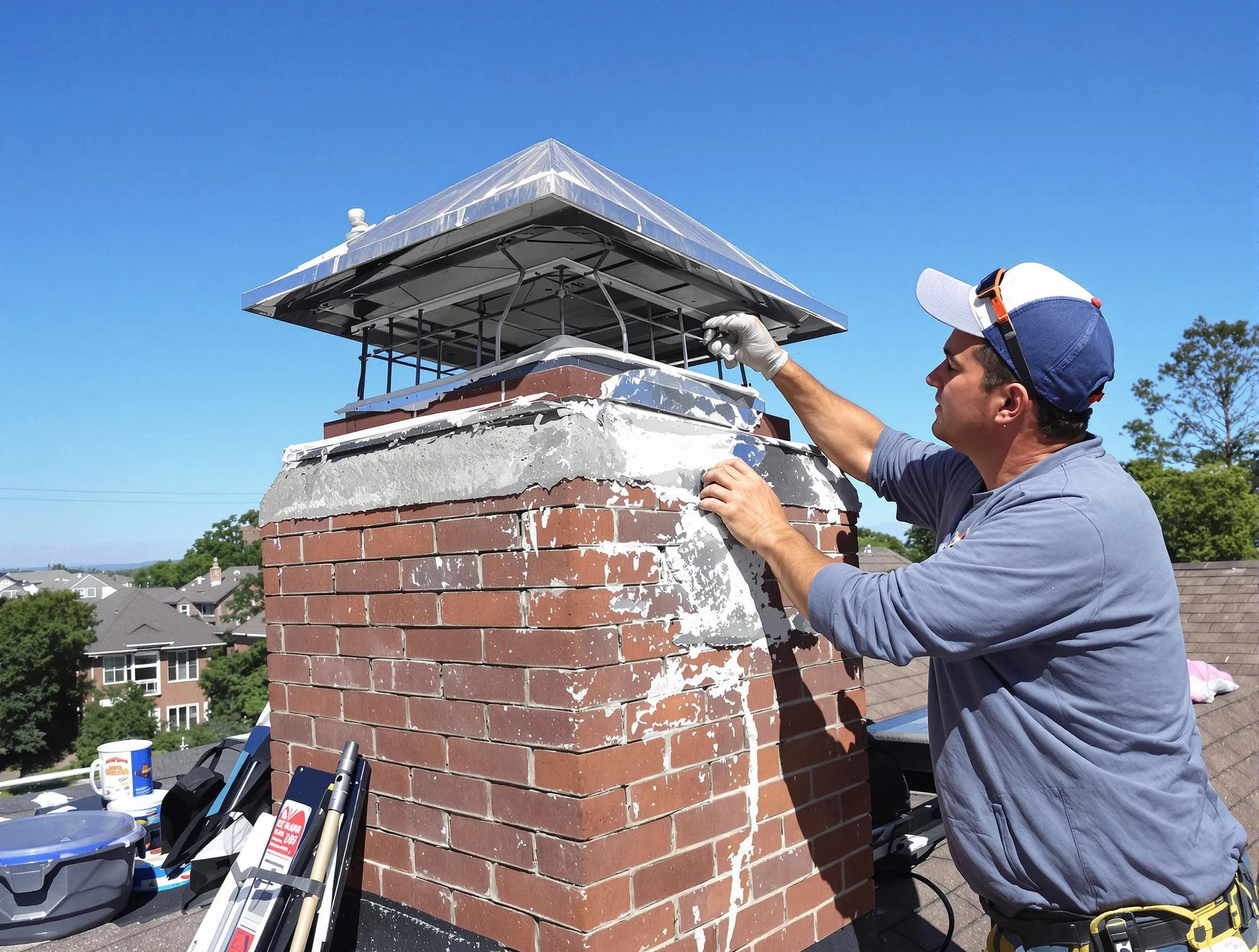 Chimney Crown Services service in Revere, MA