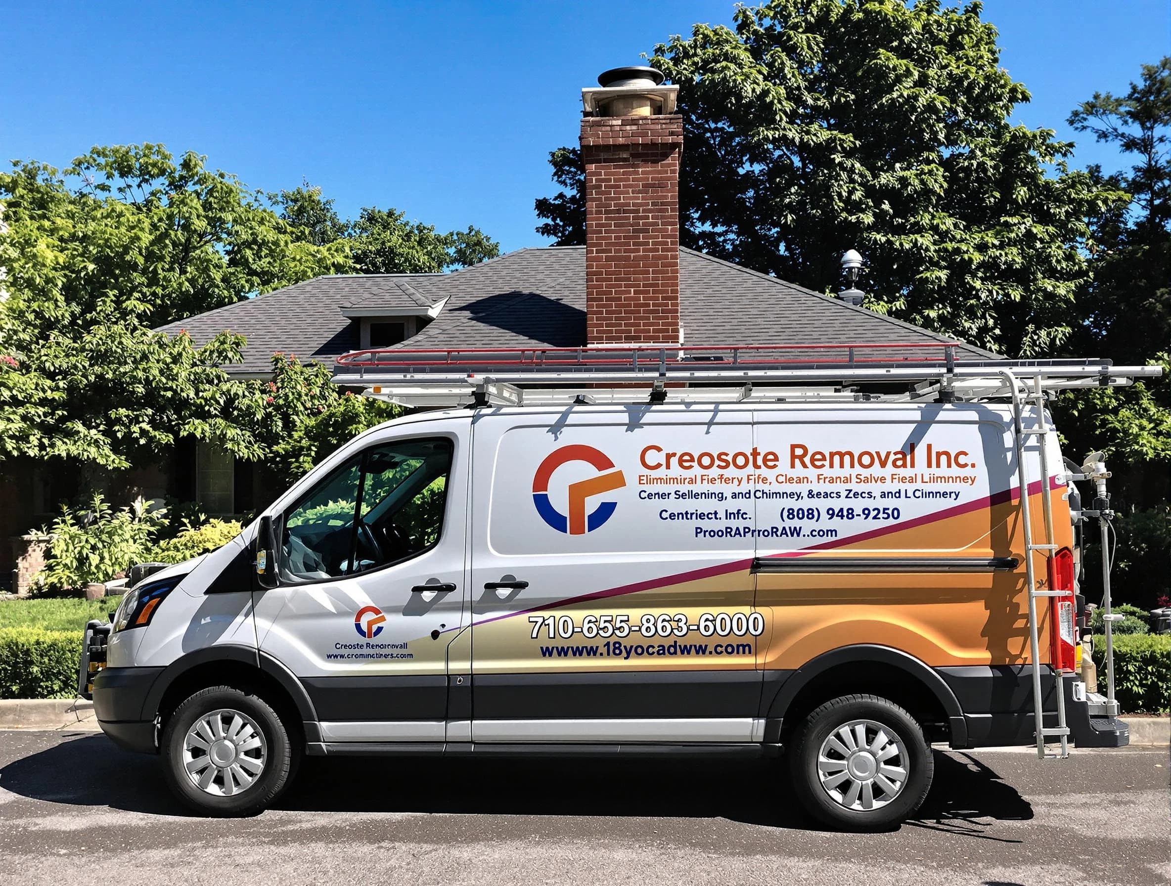 Revere Chimney Sweep technician removing creosote safely in Revere, MA