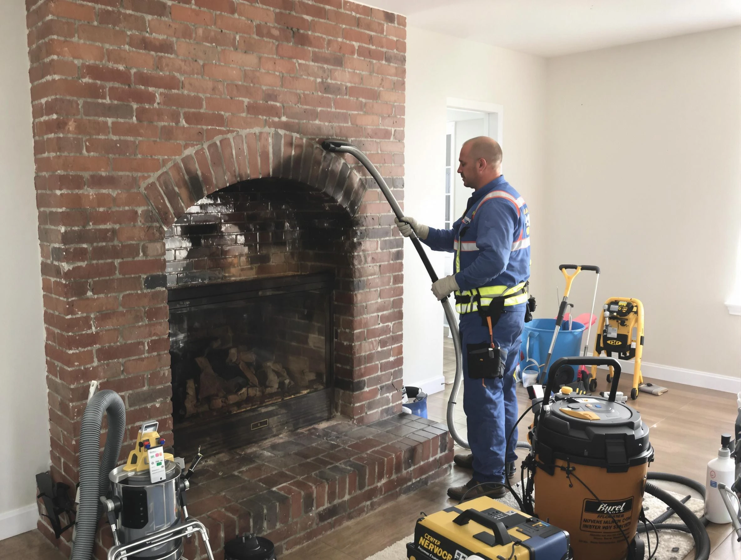 Revere Chimney Sweep expert performing detailed chimney sweep in Revere, MA